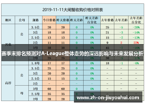 赛季末排名预测对A-League整体走势的深远影响与未来发展分析 赛季末排名预测对A-League整体走势的深远影响与未来发展分析